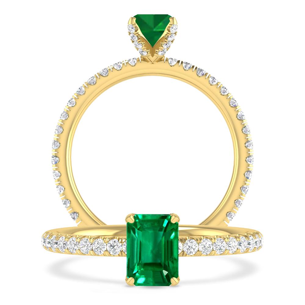 Yellow Gold - Emerald