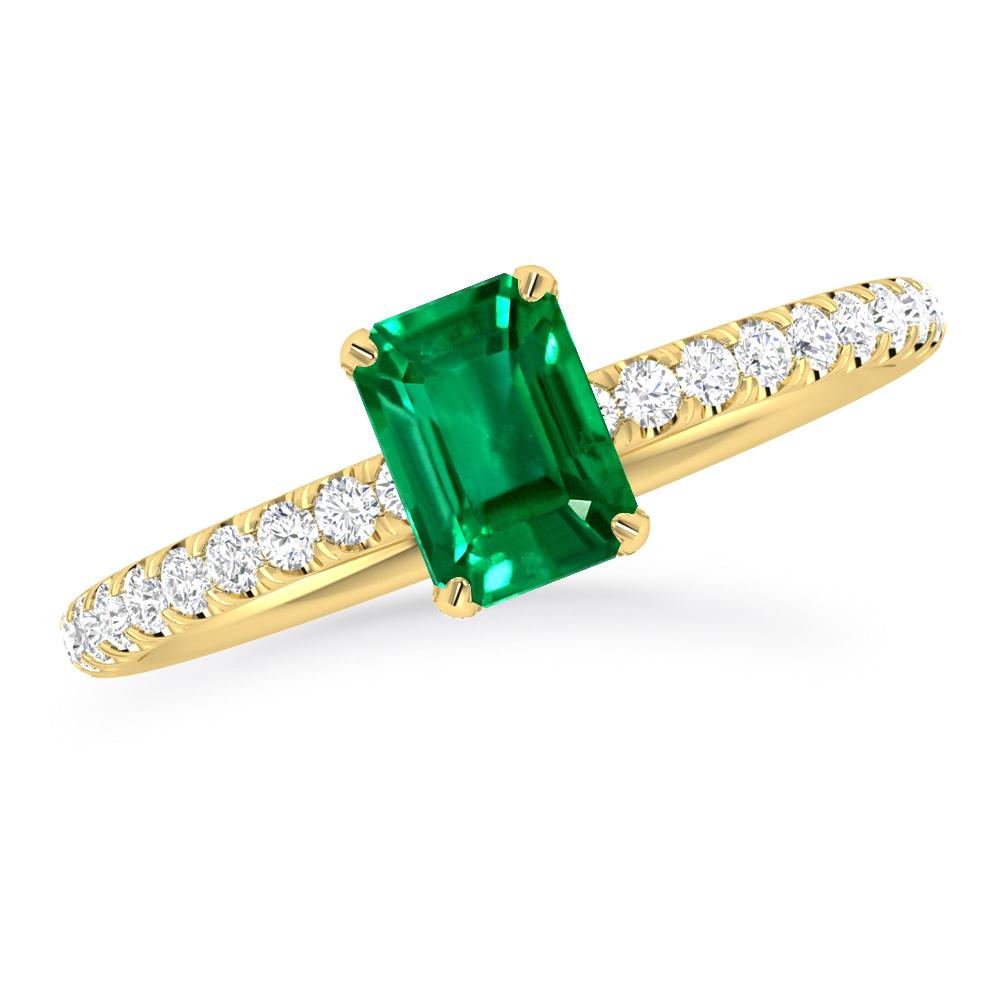 Yellow Gold - Emerald