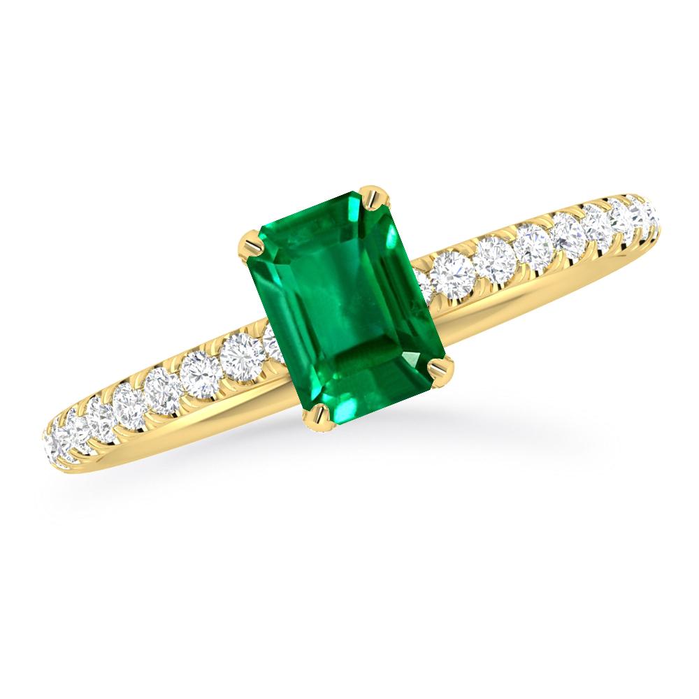 Yellow Gold - Emerald