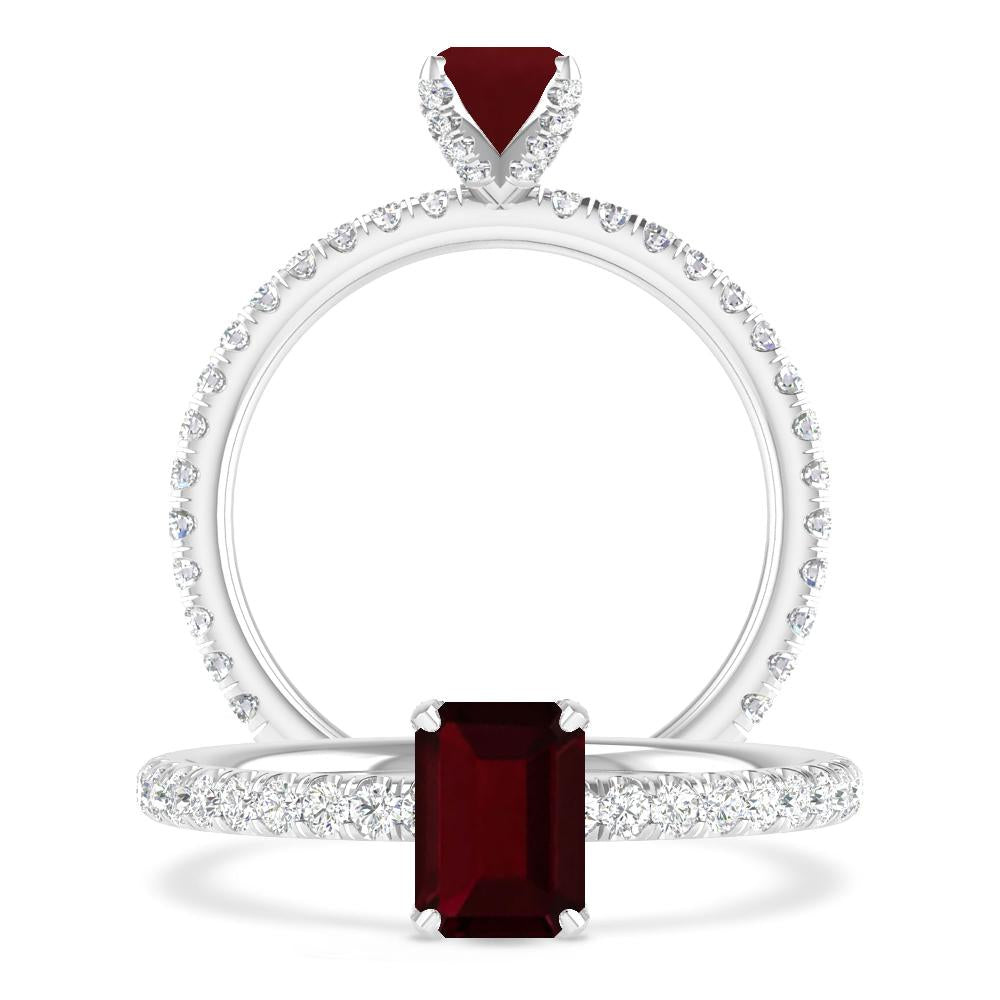 White Gold - Garnet