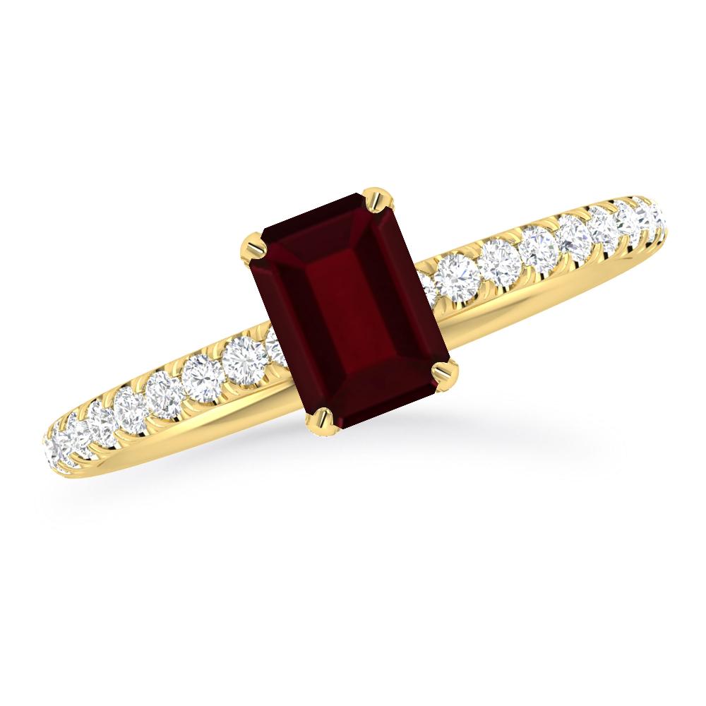 Yellow Gold - Garnet