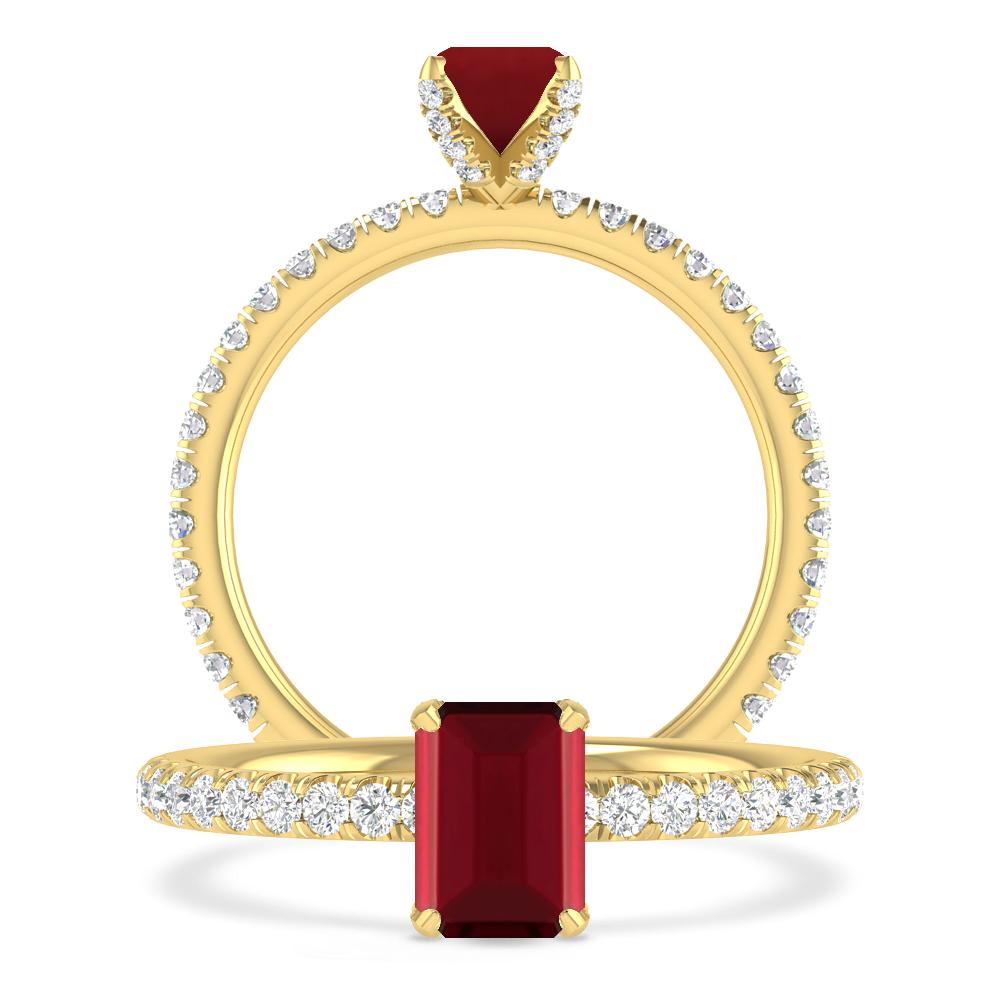 Yellow Gold - Garnet