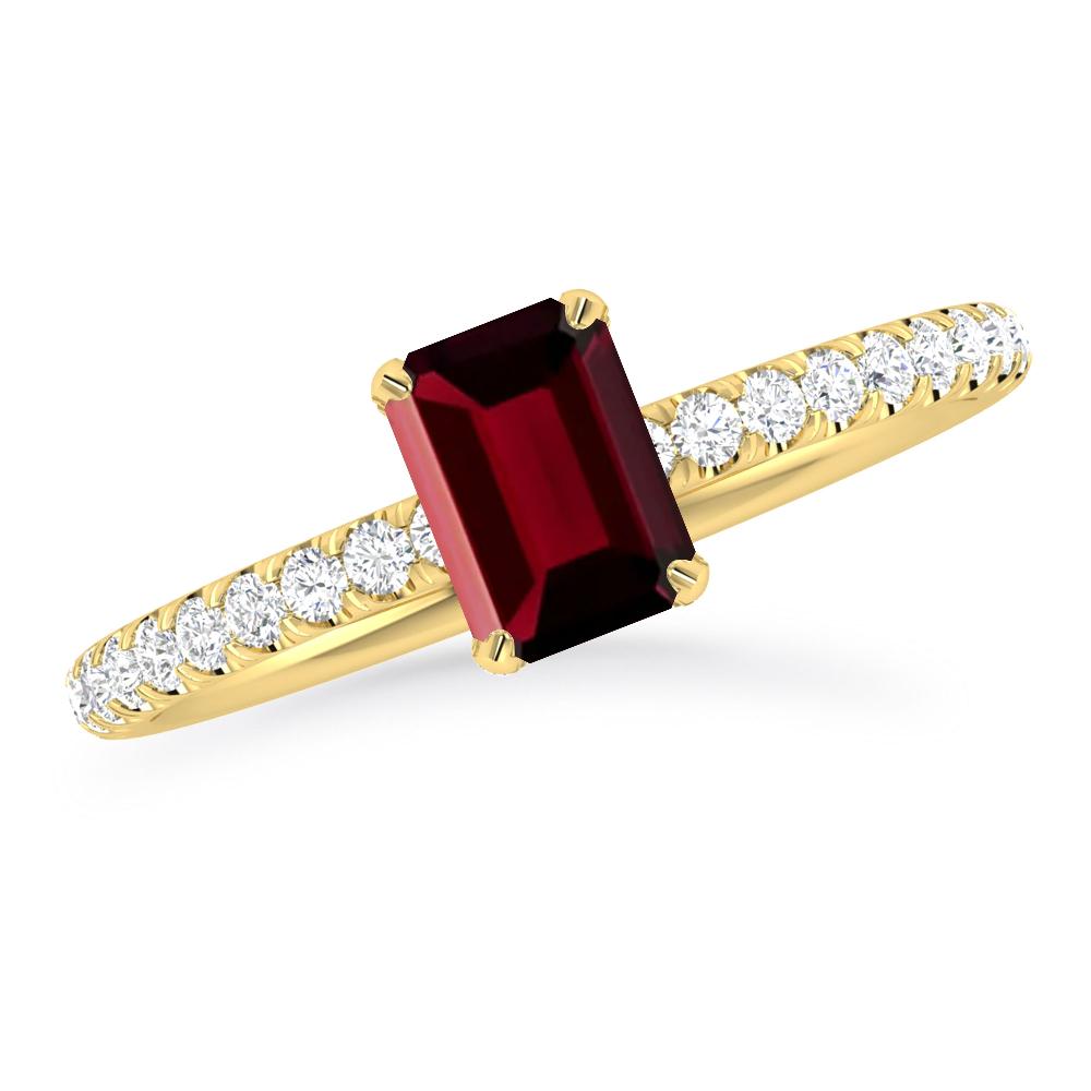 Yellow Gold - Garnet