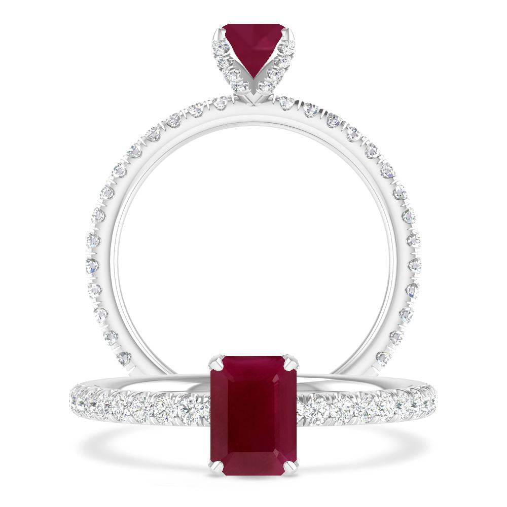 White Gold - Ruby