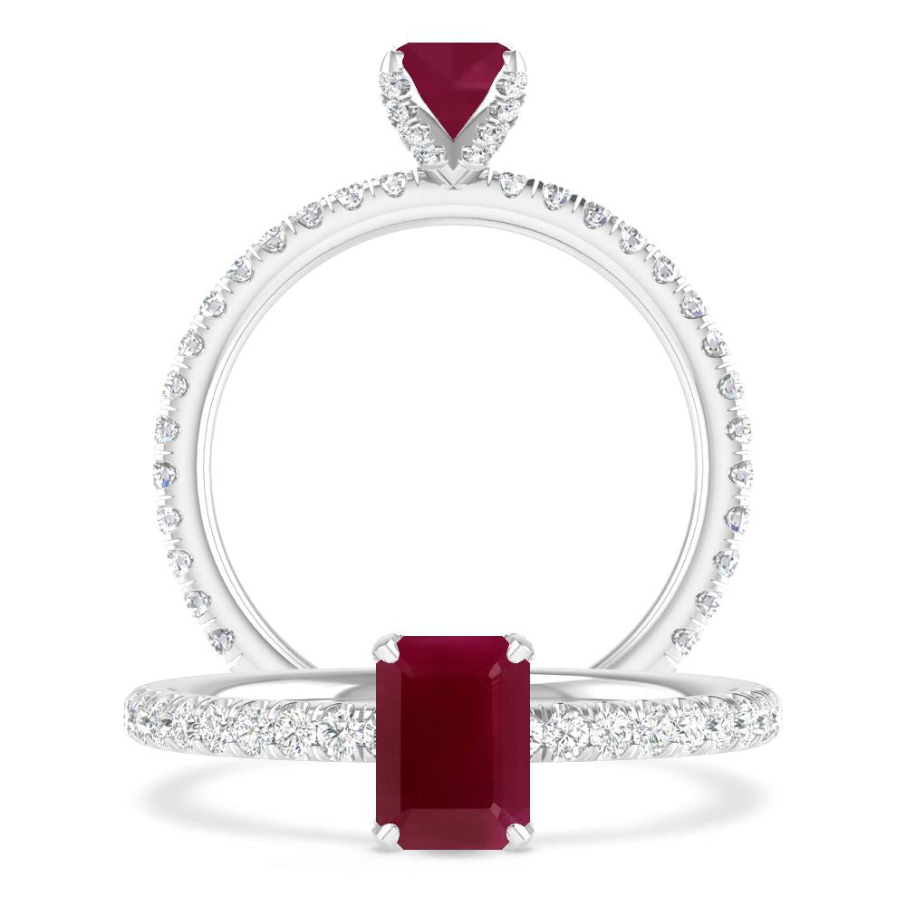 White Gold - Ruby