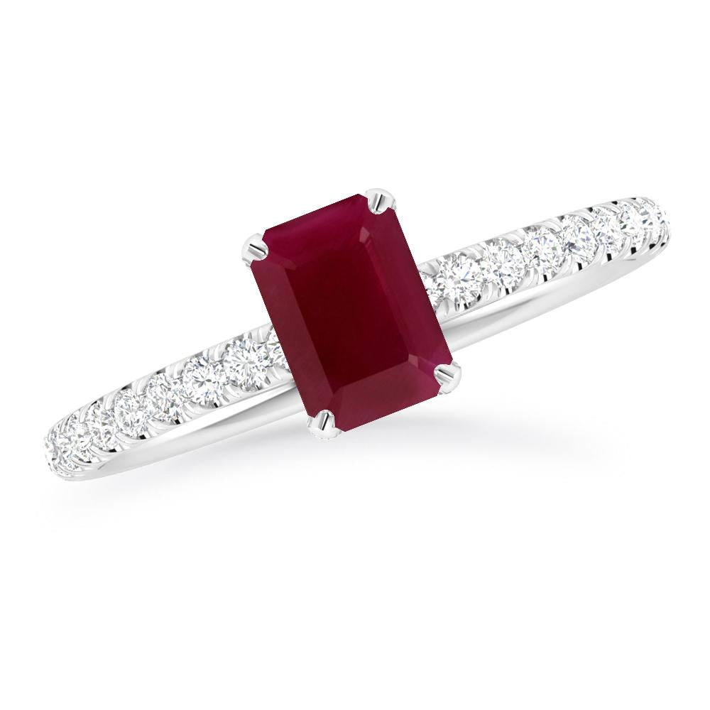 White Gold - Ruby