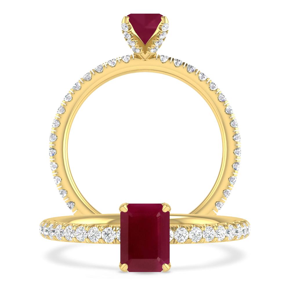 Yellow Gold - Ruby