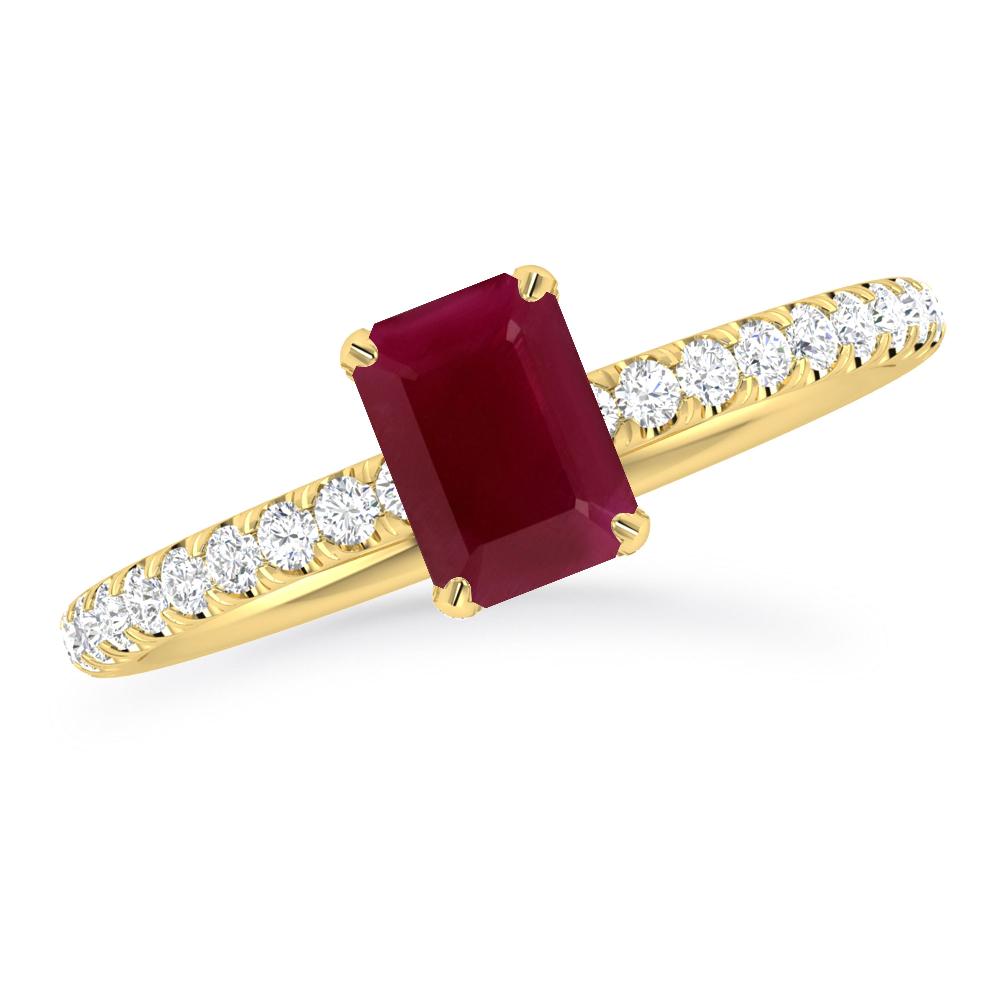 Yellow Gold - Ruby