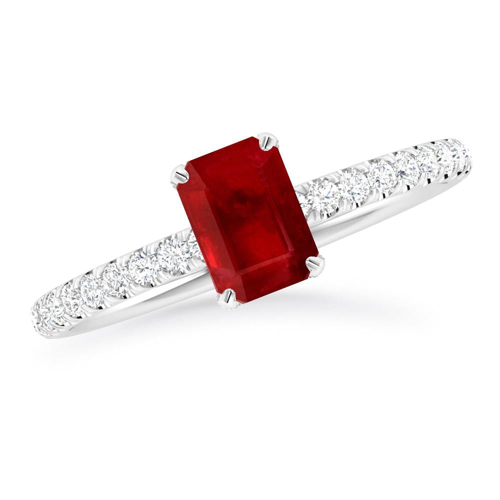 White Gold - Ruby