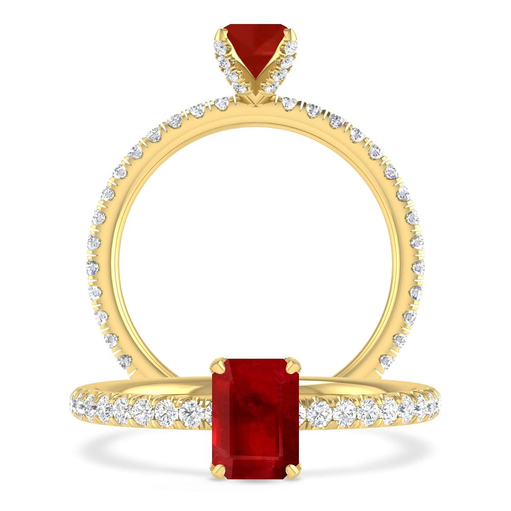 Yellow Gold - Ruby