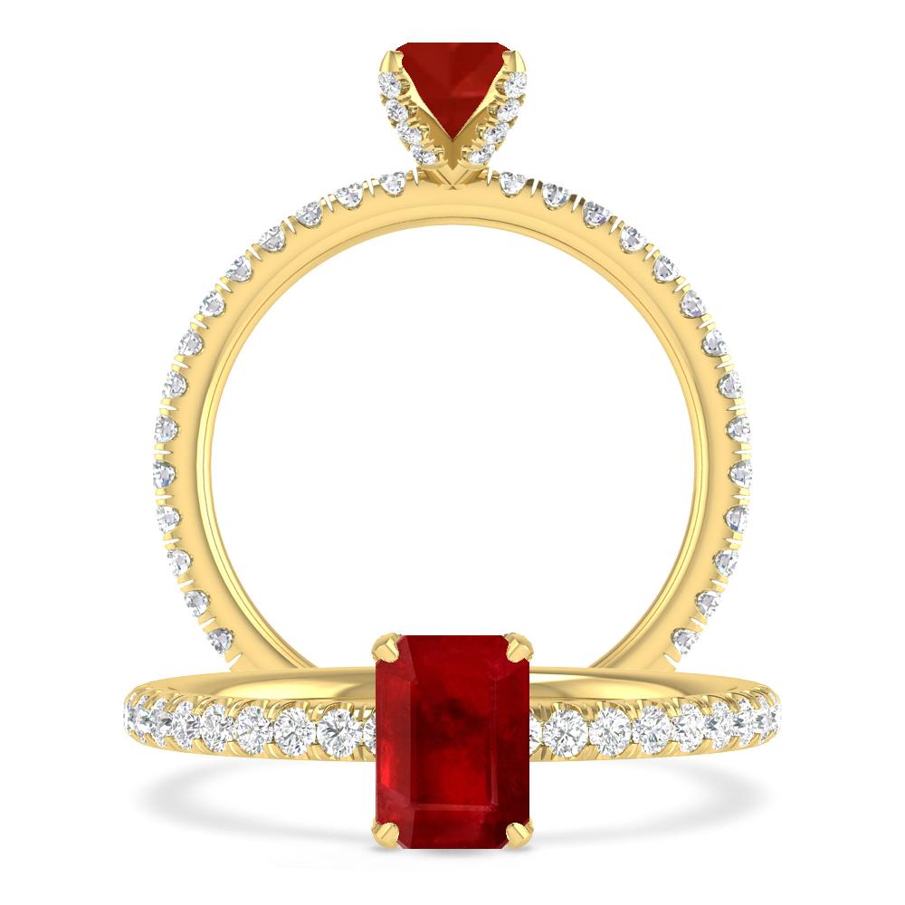 Yellow Gold - Ruby