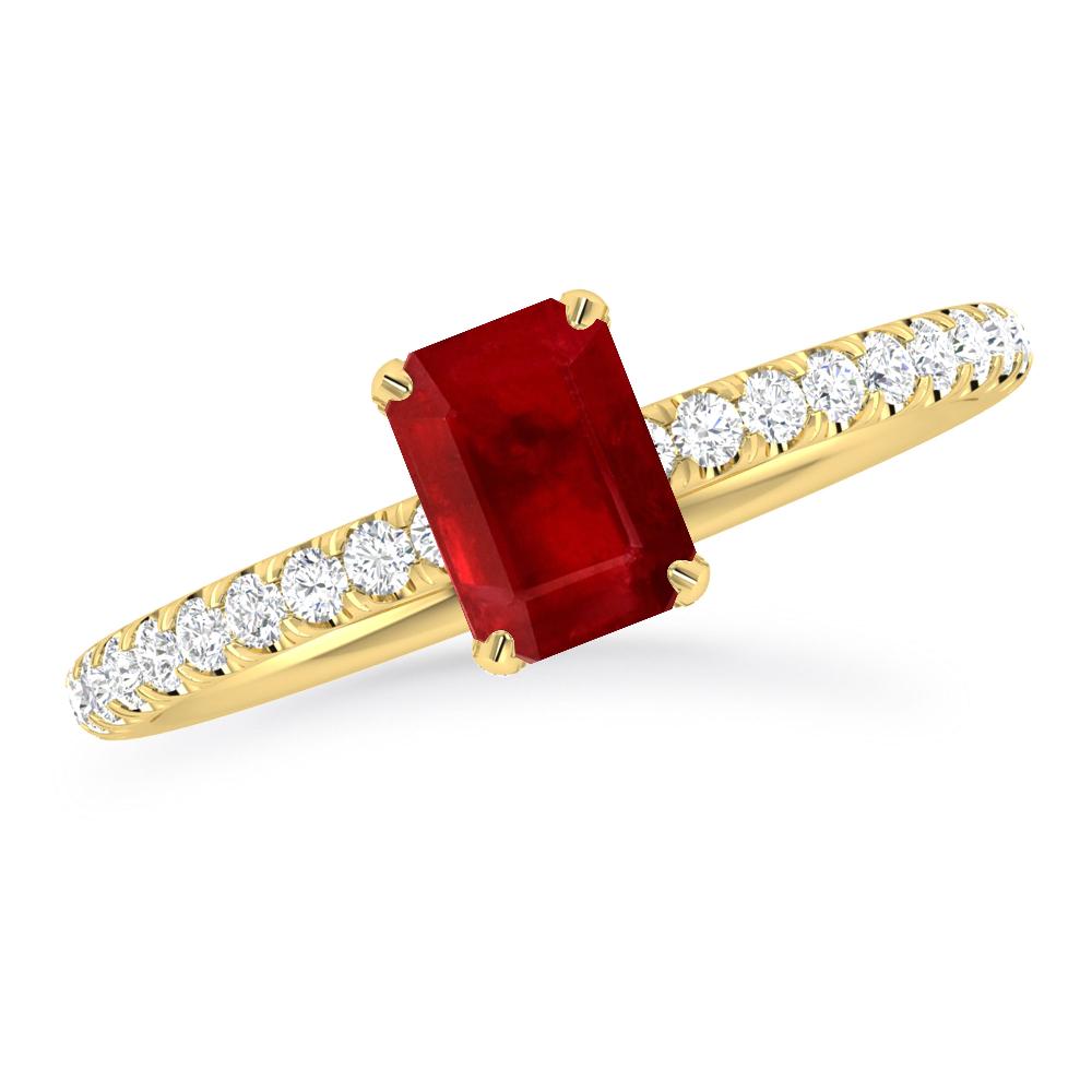 Yellow Gold - Ruby