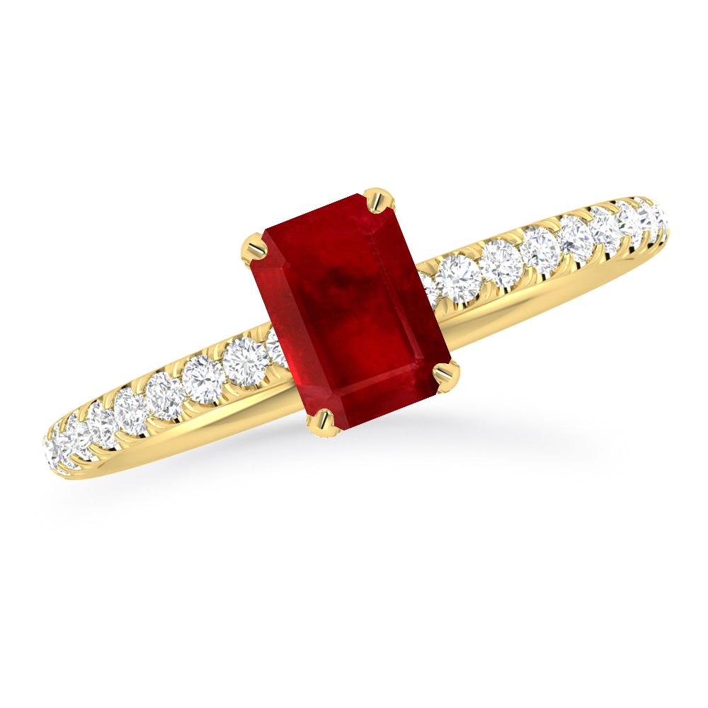 Yellow Gold - Ruby