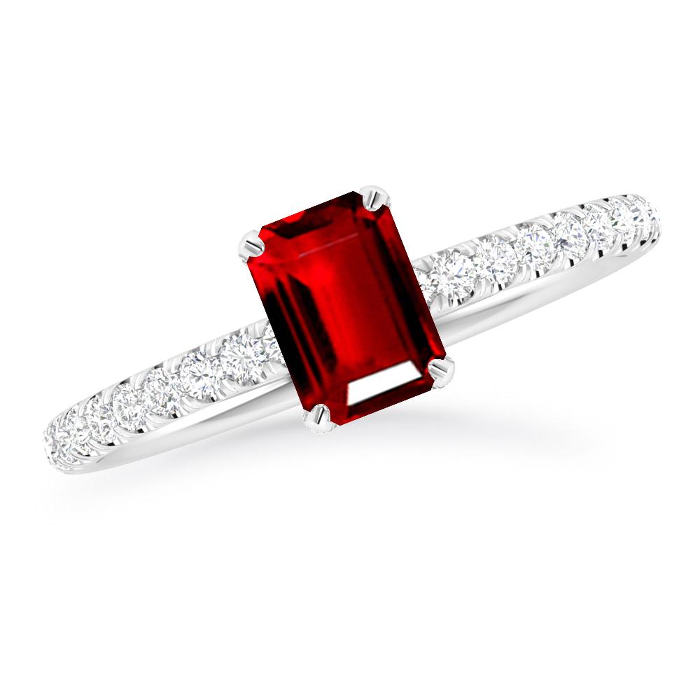 White Gold - Ruby