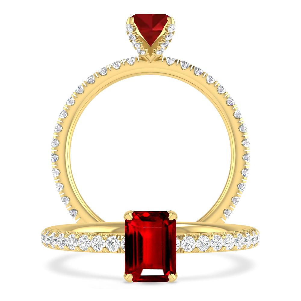 Yellow Gold - Ruby