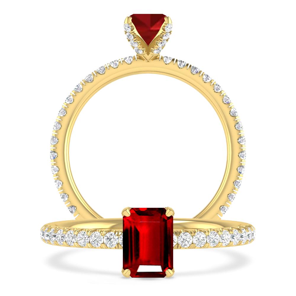 Yellow Gold - Ruby