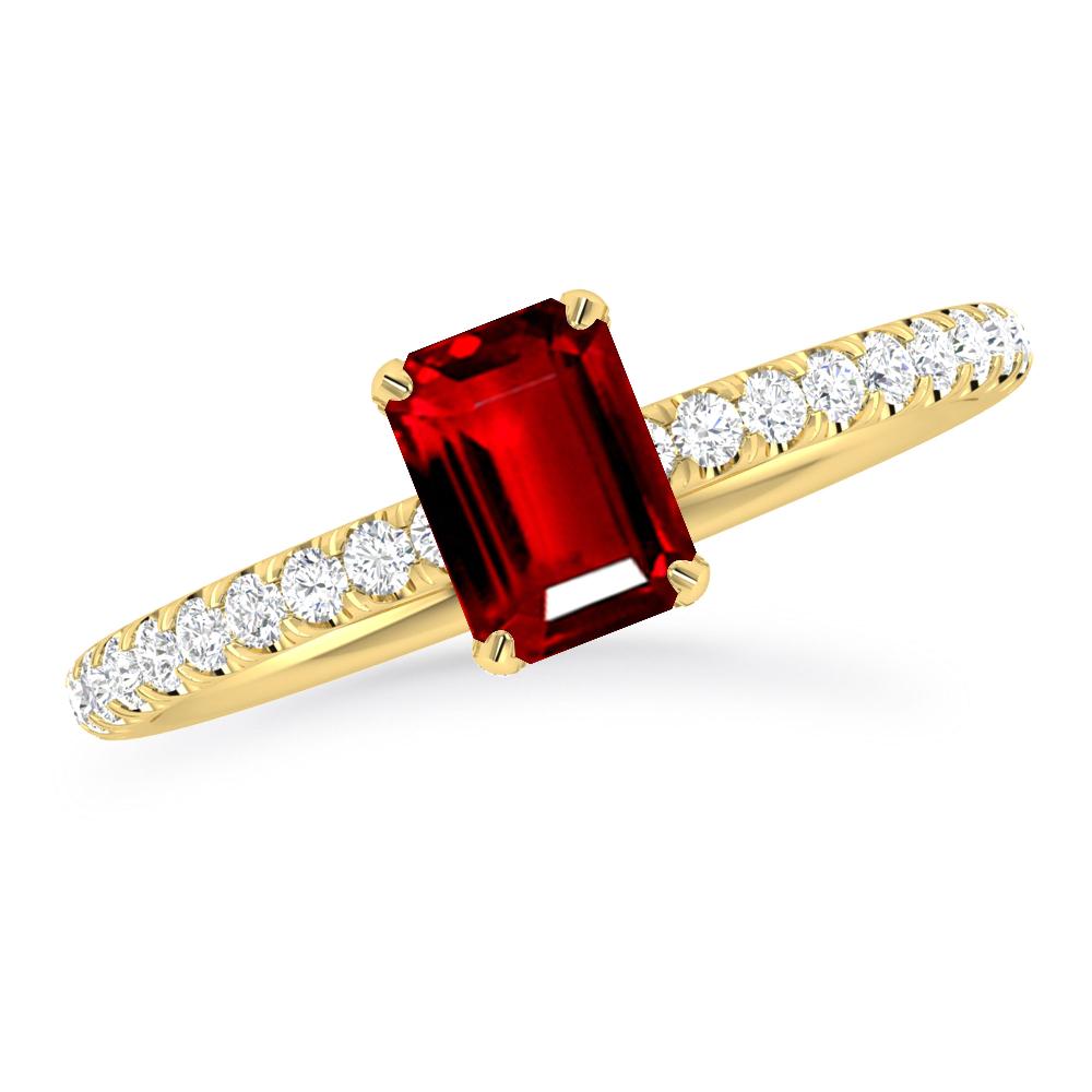 Yellow Gold - Ruby