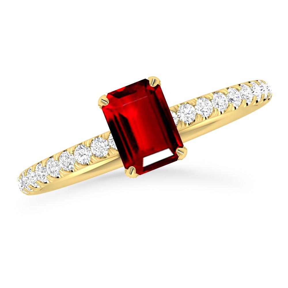 Yellow Gold - Ruby