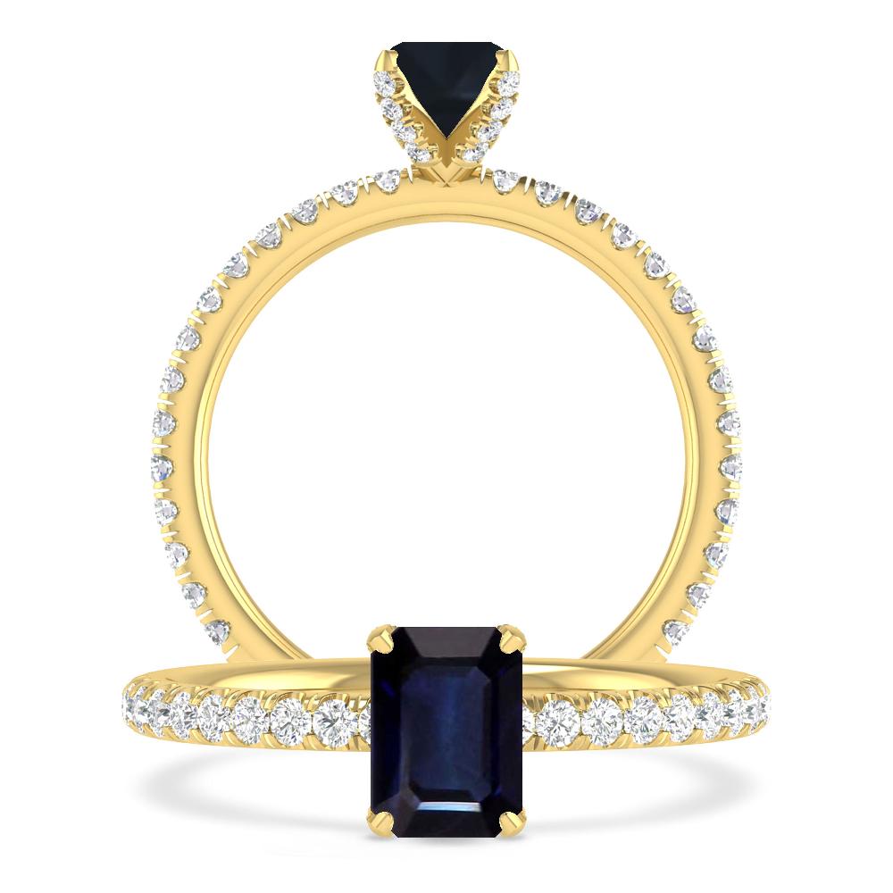 Yellow Gold - Sapphire