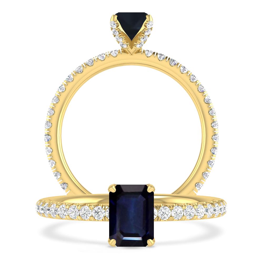 Yellow Gold - Sapphire