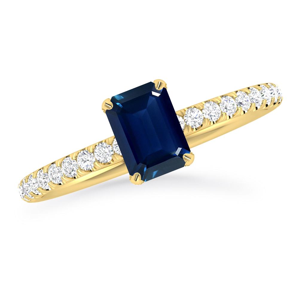 Yellow Gold - Sapphire