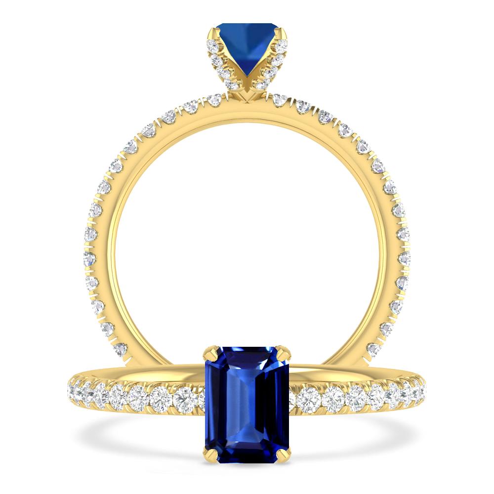 Yellow Gold - Sapphire