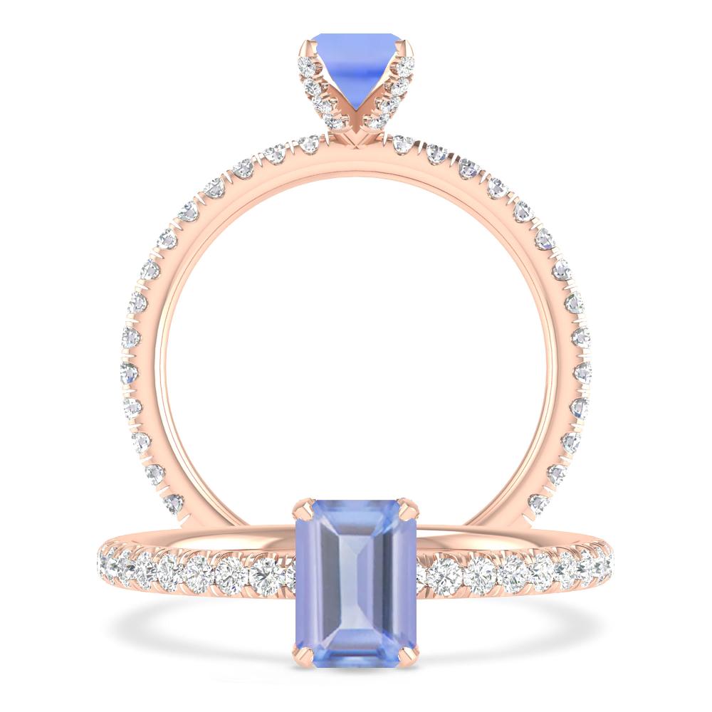 Rose Gold - Tanzanite