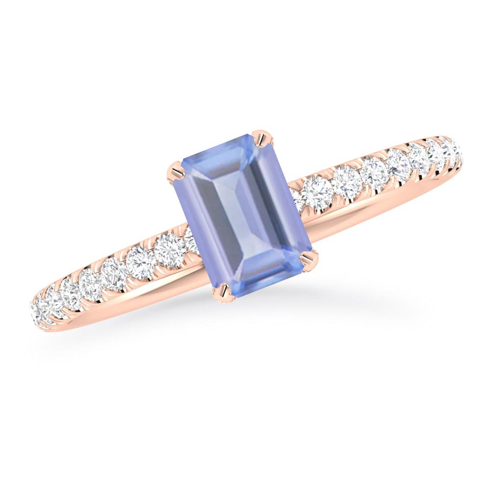 Rose Gold - Tanzanite