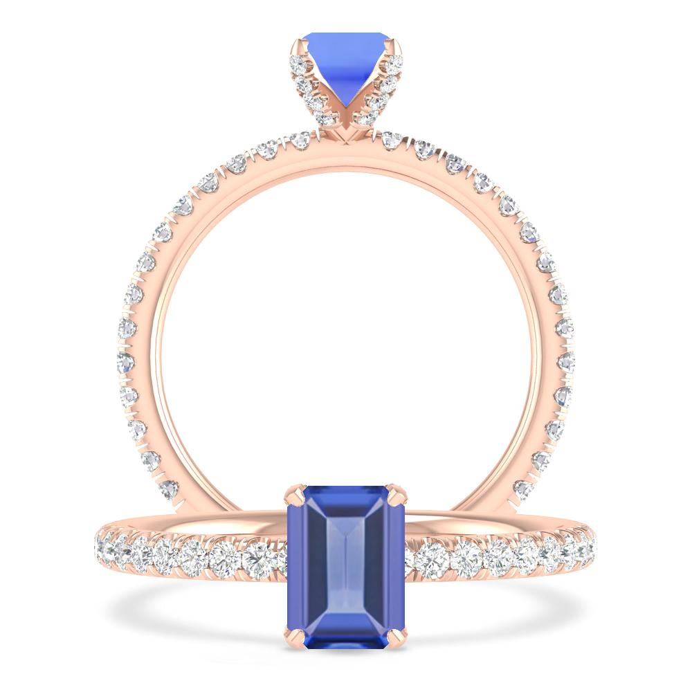 Rose Gold - Tanzanite