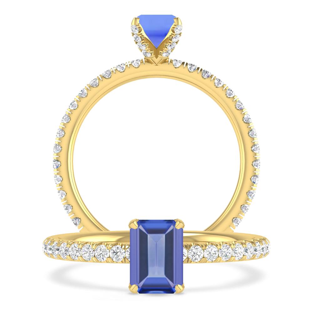 Yellow Gold - Tanzanite