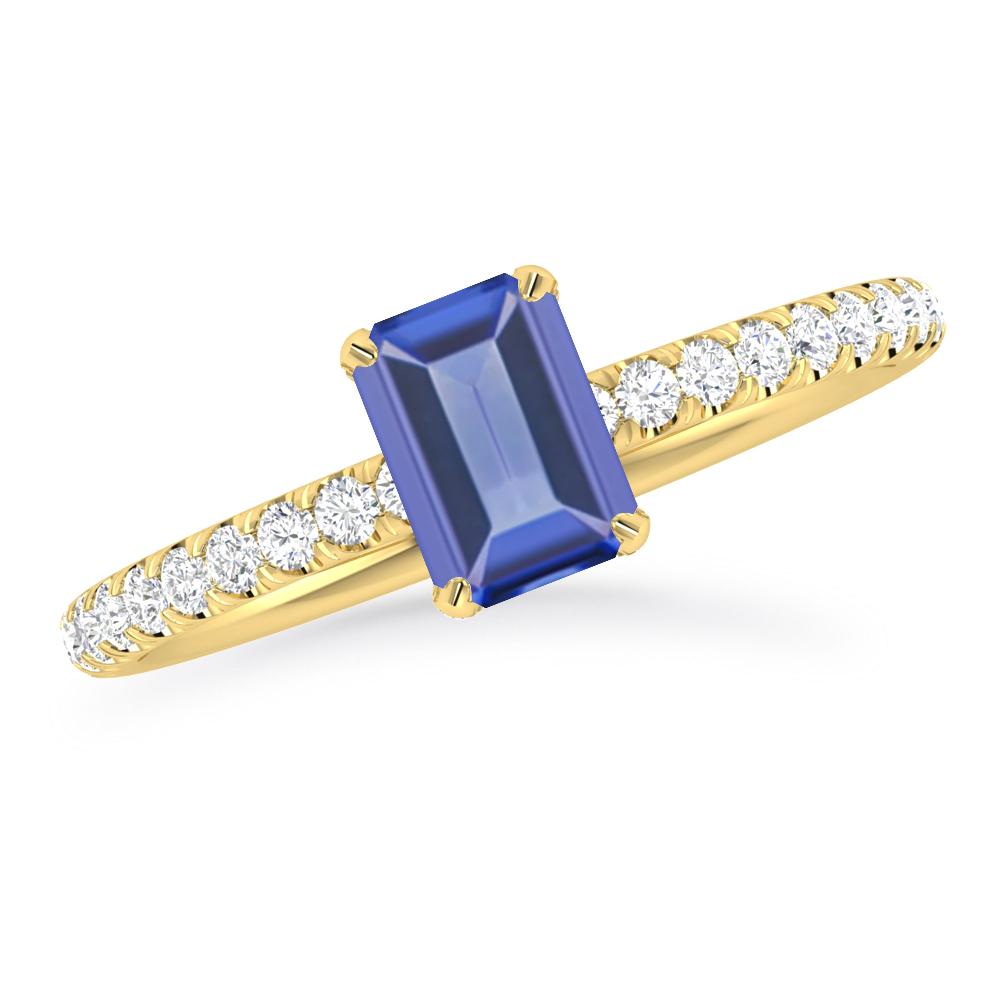 Yellow Gold - Tanzanite