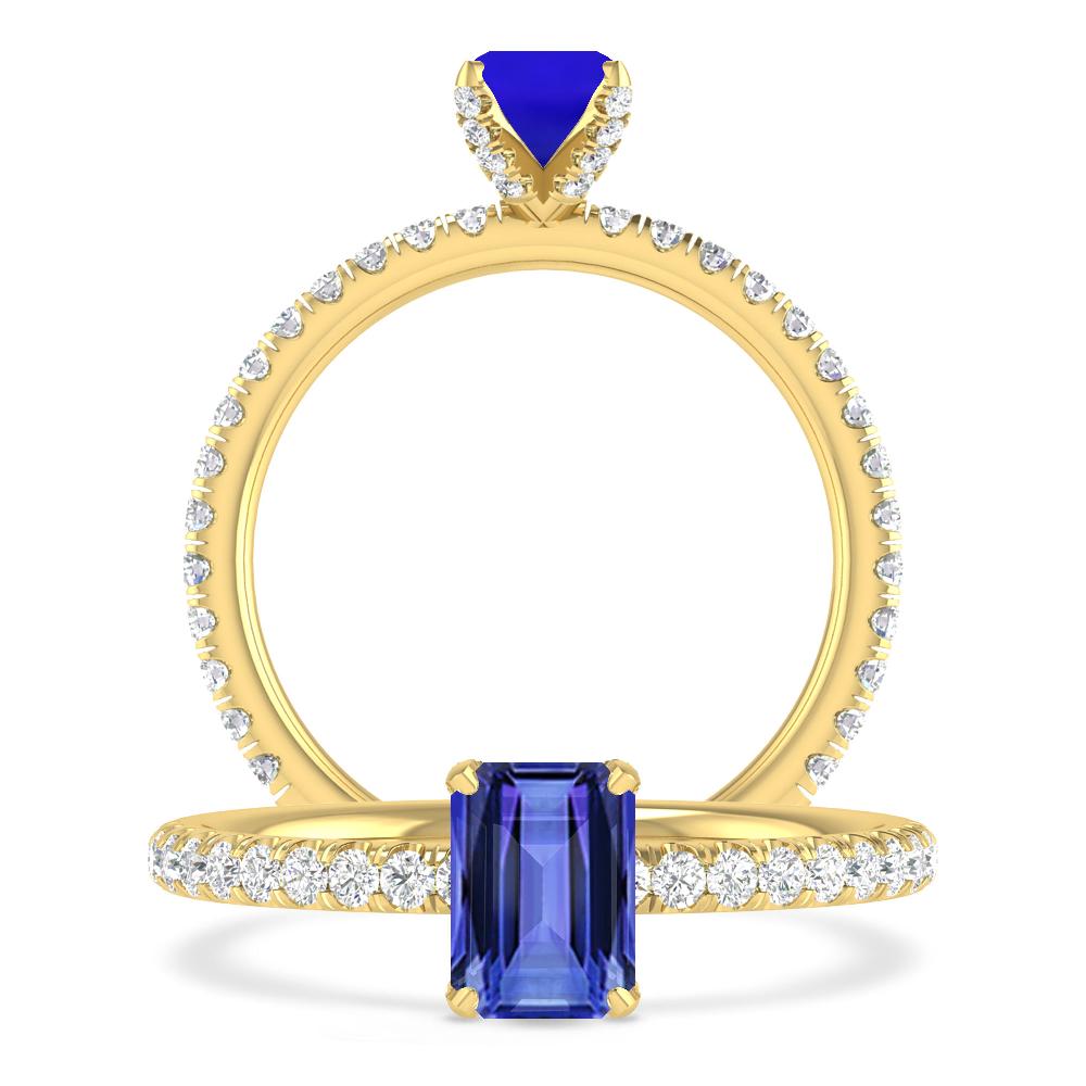 Yellow Gold - Tanzanite