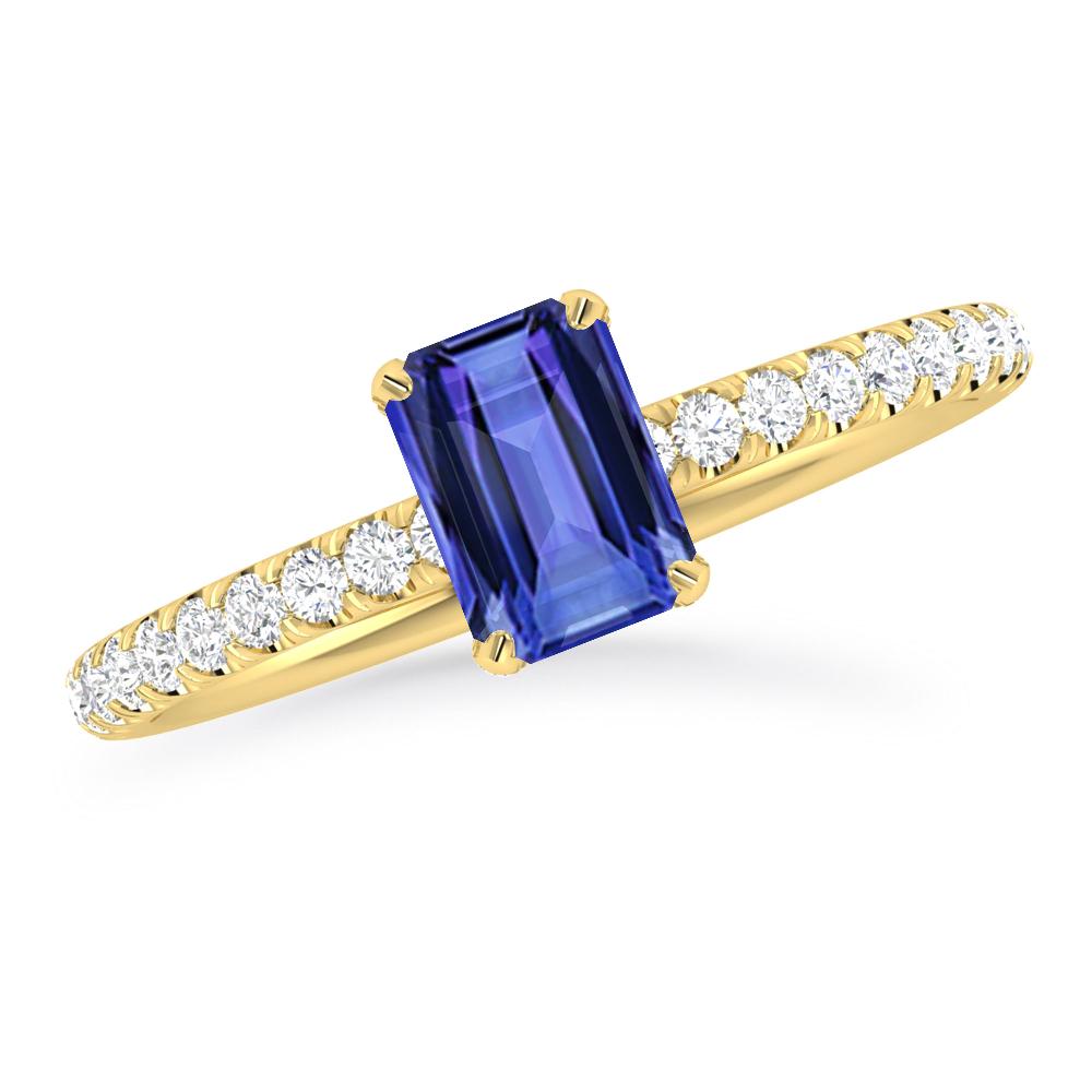 Yellow Gold - Tanzanite