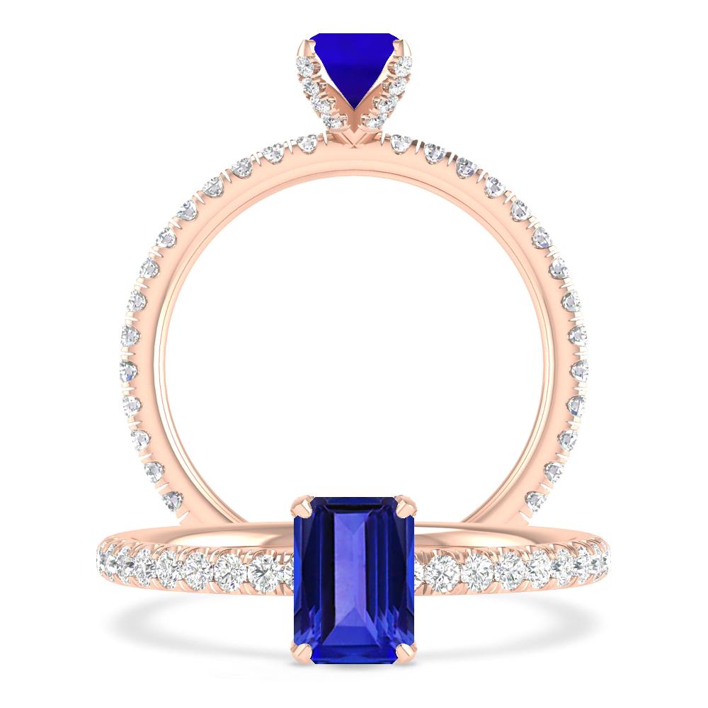 Rose Gold - Tanzanite