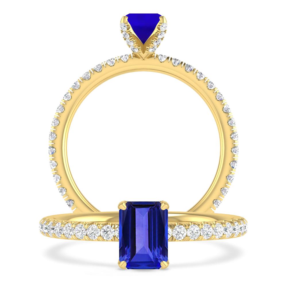 Yellow Gold - Tanzanite