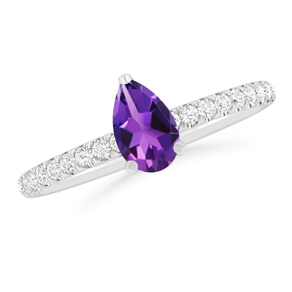 White Gold - Amethyst