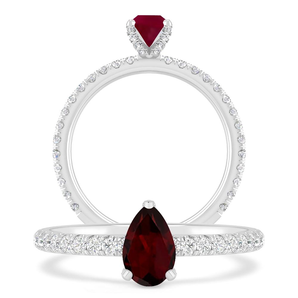 White Gold - Garnet