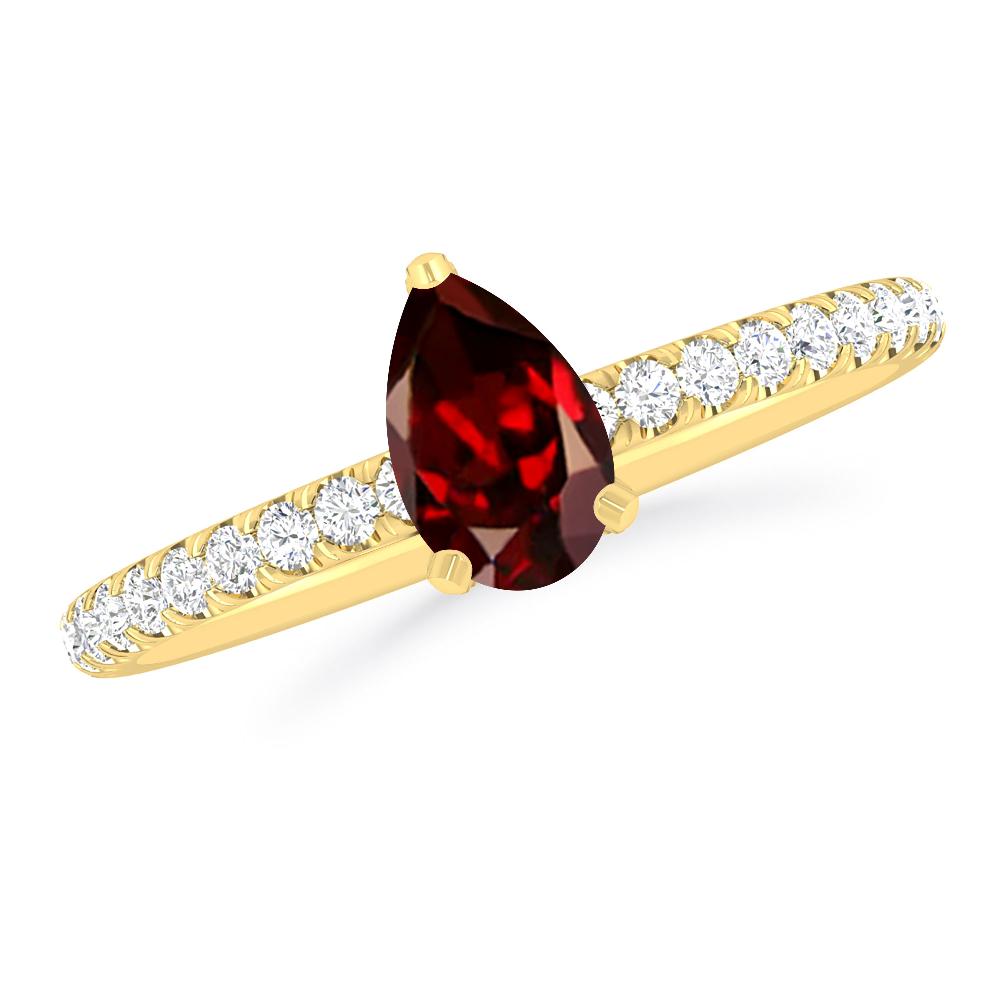 Yellow Gold - Garnet