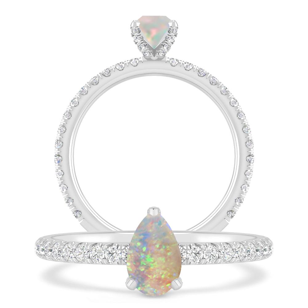 White Gold - Opal