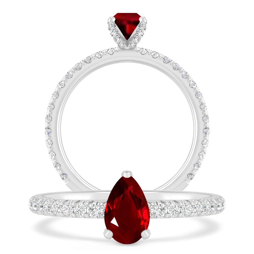 White Gold - Ruby