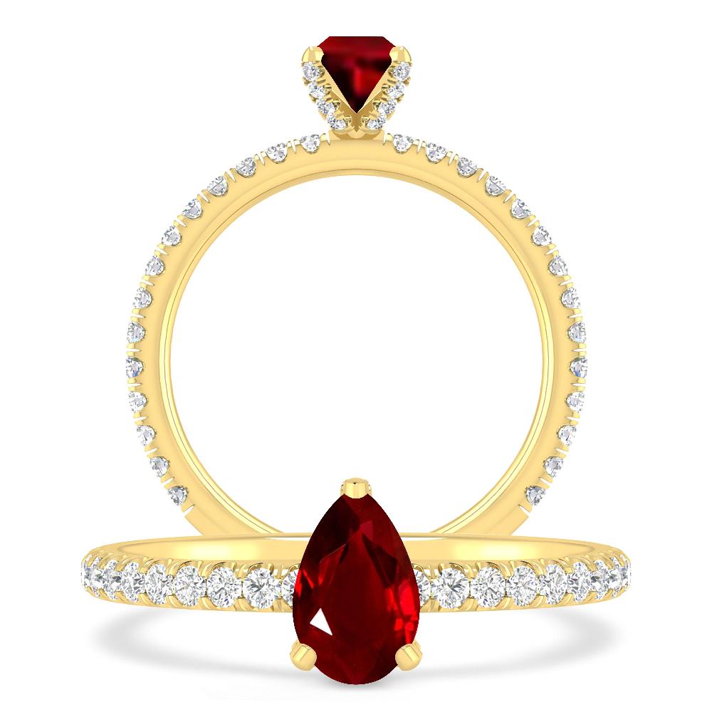 Yellow Gold - Ruby