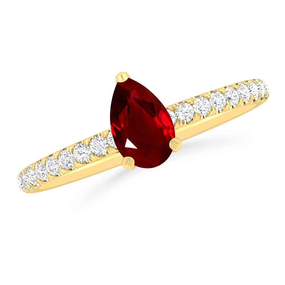 Yellow Gold - Ruby