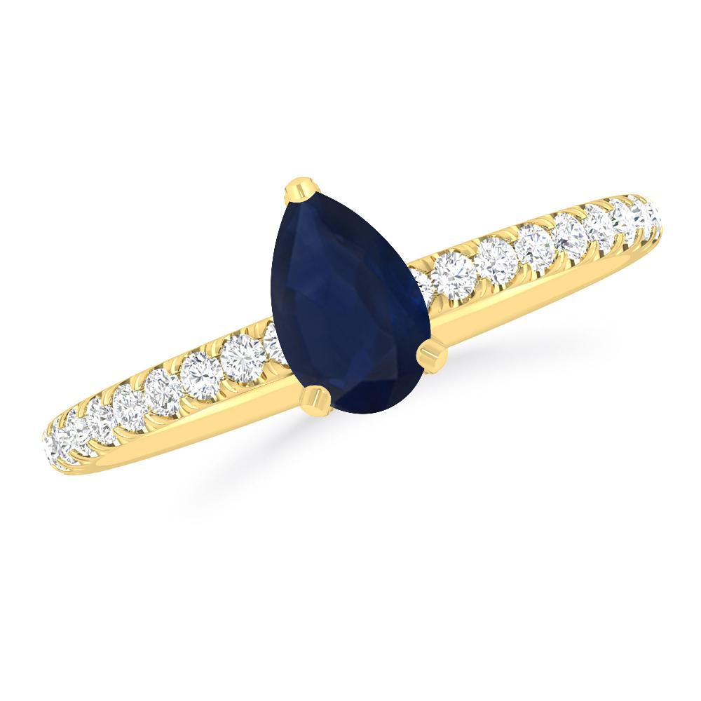 Yellow Gold - Sapphire