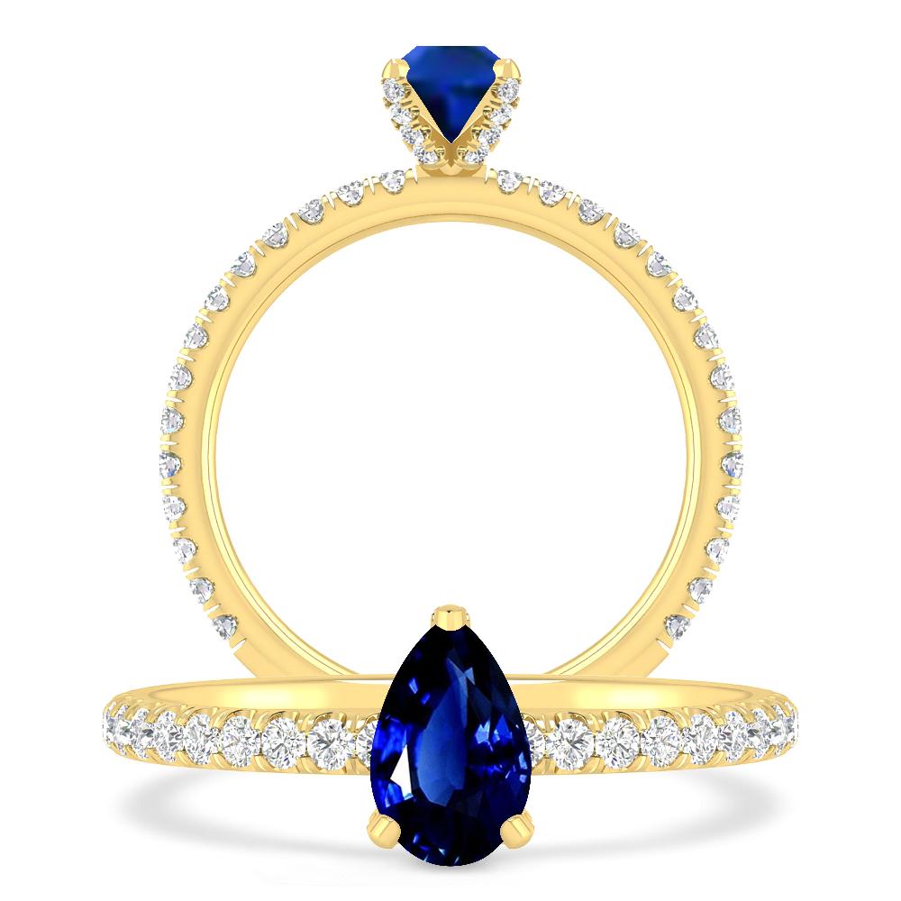 Yellow Gold - Sapphire