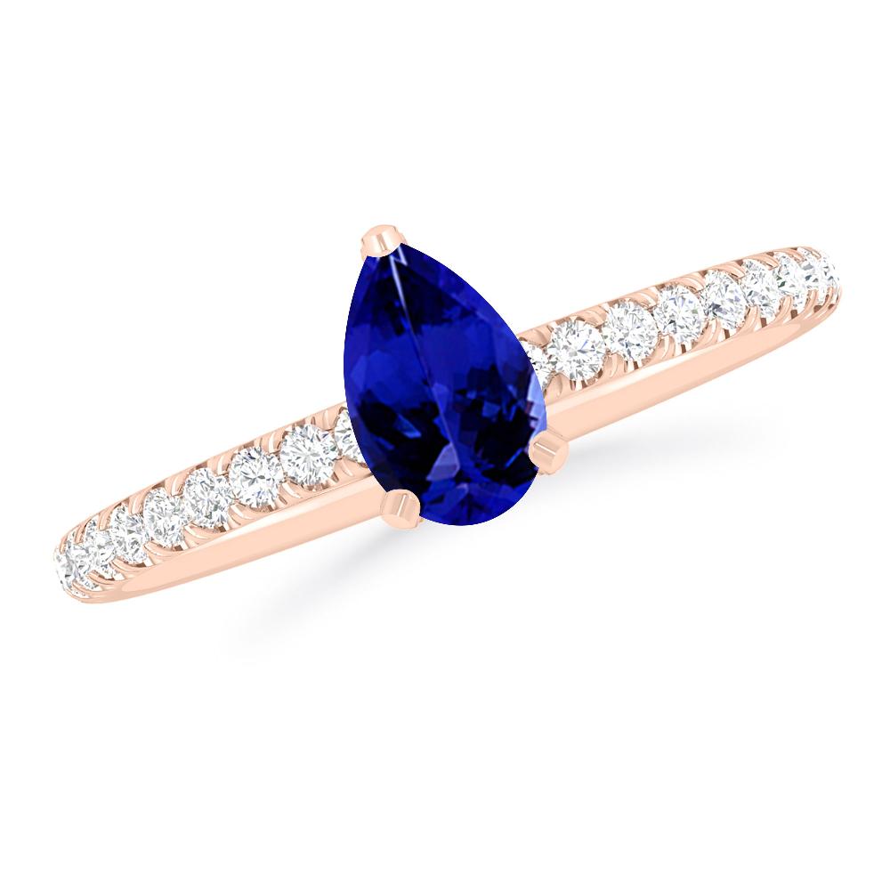 Rose Gold - Tanzanite