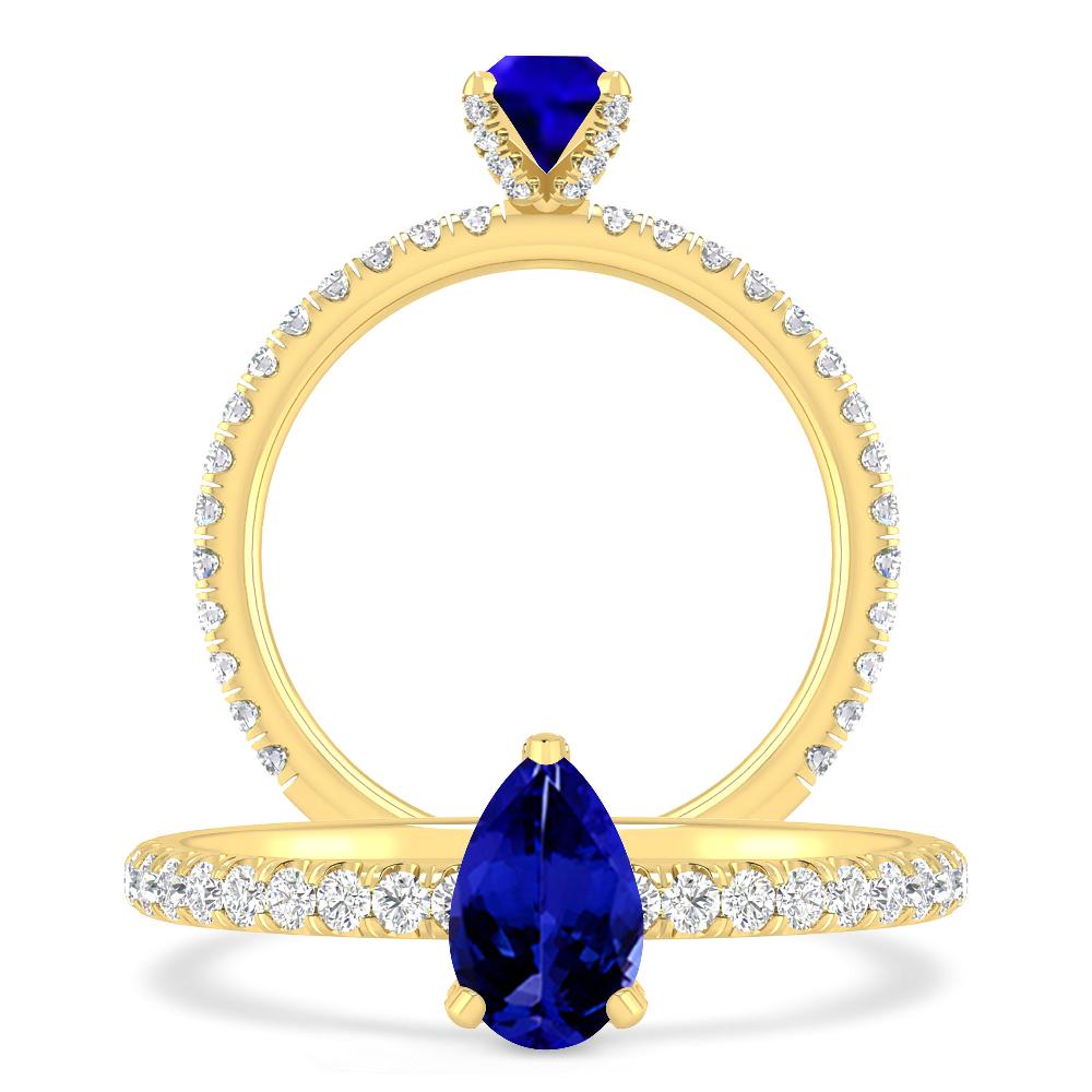 Yellow Gold - Tanzanite