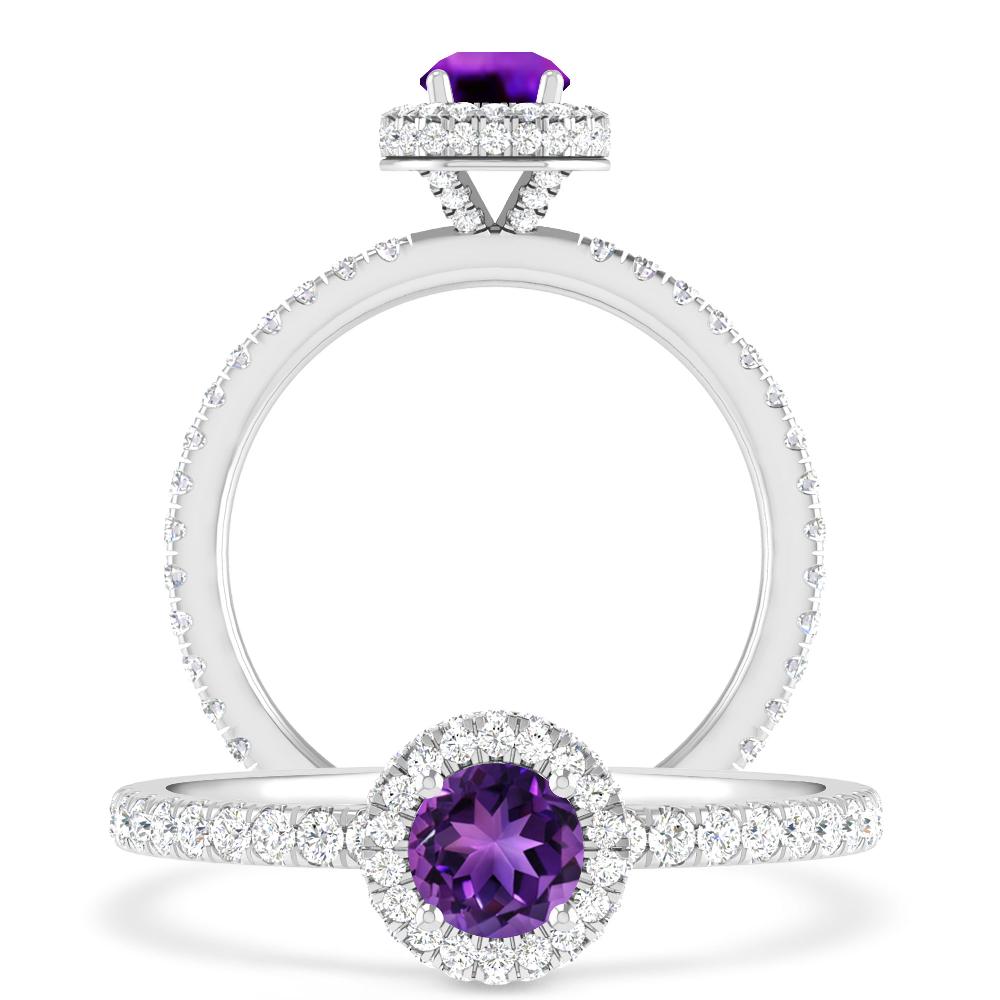 White Gold - Amethyst