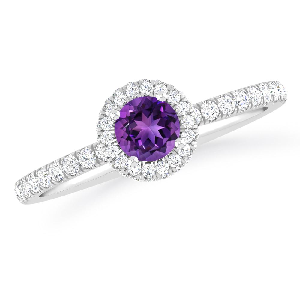 White Gold - Amethyst