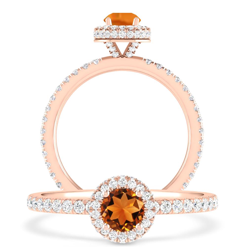 Rose Gold - Citrine