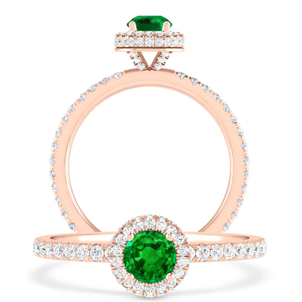 Rose Gold - Emerald